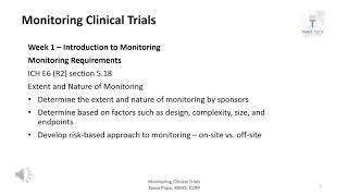 Week 1 Introduction to  Monitoring