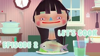 Let's Cook Episode 2: Fish with Salad and Broccoli Smoothie | Entertaining and Educational for Kids