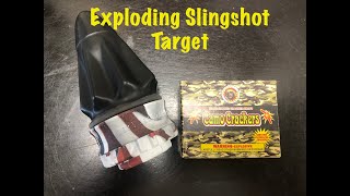 Firework target (Exploding Target) with Camp Crackers