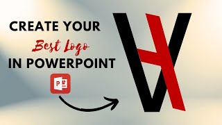 How to Create a V+H LOGO in PowerPoint #design #tutorials #logo #moderndesign #powerpoint