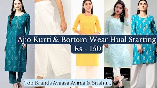 Ajio Bottom Wear & Kurti Hual Starting From Rs-150| #ajiokurtioffer #ajiobottamwear