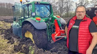 Marek Utknął w BAGNIE! - Jakie Spalanie Ma Nowy Traktor - Pourywałem Znaczniki..