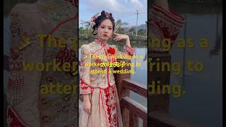 The girl working as a worker is preparing to attend a wedding.#thanhvan