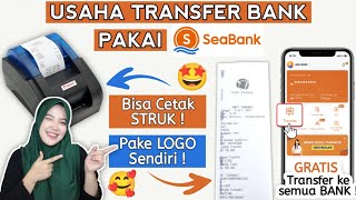 Cara Buka Usaha TRANSFER BANK di Konter ! GRATIS Admin dan Bisa Cetak Struk Pakai Seabank