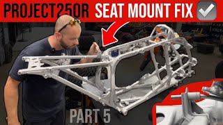 1987 HONDA TRX250R Frame Repair  - Seat Mount Fix  Part 5