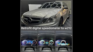 MERCEDES BENZ W212 FULLY DIGITAL CLUSTER INSTALL