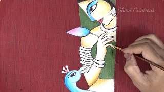 Fabric Painting #66 l 3 beautiful Kurti painting ideas l Step by step process for beginners