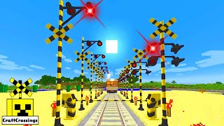 railway railroad crossing trains Minecraft 踏切 アニメ 915-04