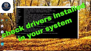 How to know drivers installed in my system | check and install missing drivers | command prompt