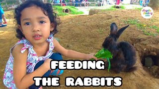 Angela & Audrey feeding the Rabbits | The Ranch Puncak