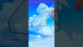 Drawing a cute dog on clouds #dogdrawing #creativeart #oddlysatisfying #viral