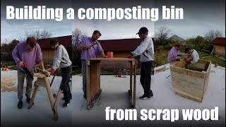 Building a compost bin from scrap wood #shorts