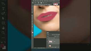 How to create Hyper-realistic Lipstick in Adobe Photoshop  #shorts #adobephotoshop