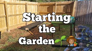 Starting the Garden Space 🌱| Beginner Container Gardening | Backyard Garden