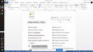 Word   Options de base de Police, Styles et attributs