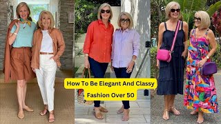 How To Be Elegant And Classy | Everyday Chic for Mature Women | Seasonal Outfit for Women Over 50