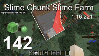 How to build a Slime Chunk Slime Farm (1.16.221) - Minecraft Bedrock Tutorials(142)