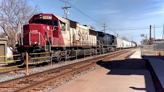 A Couple CP, SOO, CEFX Trains in Columbus, WI - 4/1/17