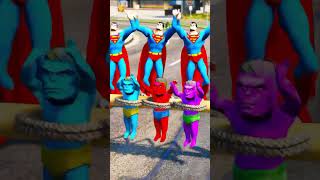 Baby Superman vs Baby Hulk GTA 5 #gta5  #hulk #avengers