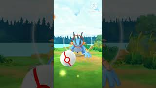 Mega Swampert Raid in #pokemongo #megaswampert #pokemongoraid #pokemongoshorts #shorts