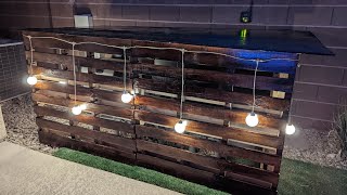 Creative Pallet DIY Idea | Pool Equipment Cover/Bar