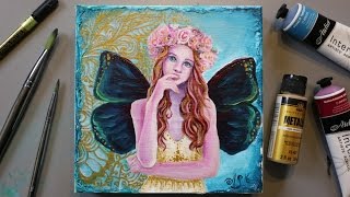 FAIRY Painting Tutorial & a FREE GIFT for EVERYONE WHO WATCHES!!!!