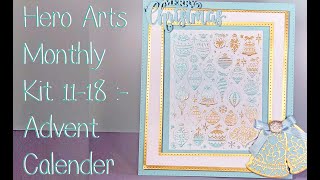 MMH Monthly Hero Arts Kit Nov18 - Advent Calender Project