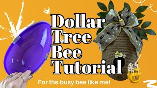 ✨NEW✨Dollar Tree Bee 🐝 Hive DIY Tutorial & Hunny Pot!