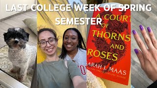 LAST WEEK OF COLLEGE SPRING SEMESTER 2023 | school projects, being productive, with friends & more