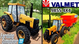 Farming Simulator 22 Mods in Action `| Valmet 985S 4x4 Tractor Driving through Brazil landscapes