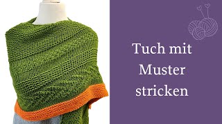 Dreieckstuch mit Muster aus der 120 Filana Merino von Schulana