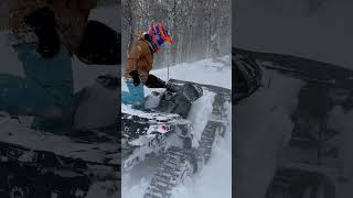 Stuck on the CANAM Outlander 850 with plow