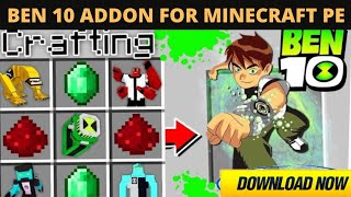 Ben 10 Mod In Minecraft Pe | Ben 10 Addon Minecraft Pe | Ben 10 Addon Mcpe | Hindi