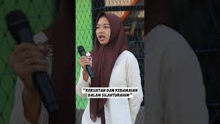 Manfaat Sillaturahmi || Siswi SMKN Menyampaikan Motivasi saat Upacara