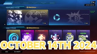 Rocket League ITEM SHOP Daily #13 (14th October 2024) New Decal, Wheels & Bundle!?