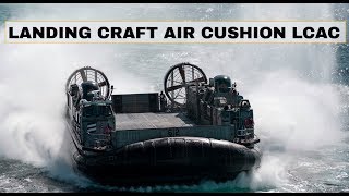 U.S. Marines and U.S. Navy Sailors pilot a Landing Craft Air Cushion LCAC (2019)