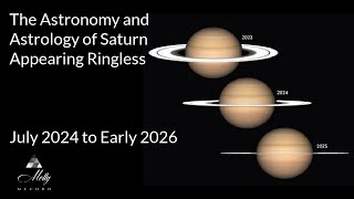 The Astronomy and Astrology of Saturn Appearing Ringless - Starting July 2024 to late 2025