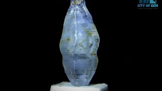 Double Terminated Natural Bipyramidal  Sapphire Complete Crystal with Good Transparency