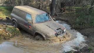 Off road with Different Vehicles in Mud River