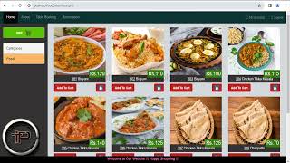 Web Application | Food order and Table Reservation System Using PHP | Final year projects | MYSQL