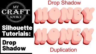 Silhouette Tutorials: Drop Shadow