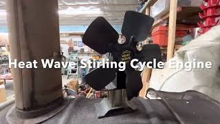 Heat Wave Stirling Cycle Fan on a Wood Stove #antiquetractors