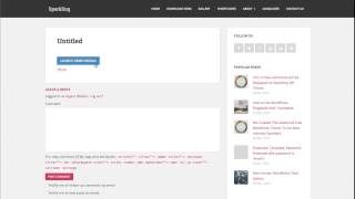 Bootstrap Modal (JavaScript) on Sparkling WordPress theme