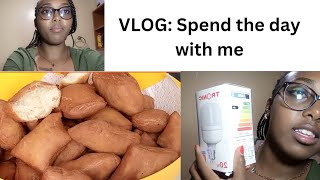 VLOG || Spend the day with me || cooking mini mandazi's || changing the kitchen lights || shopping