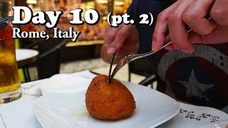 Explored the Villa Borghese Park, saw The National Roman Museum and ate my first Arancini