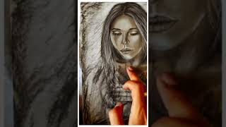 Charcoal Drawing | Abstract Artwork | Willows charcoal