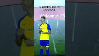 Al-Nassr supporters chant "RONALDO,RONALDO, RONALDO🔥" during