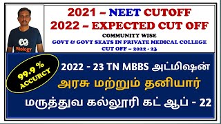 neet 2022 /neet 2022 cut off /neet 2022 cut off tamilnadu / tnmbbs cut off 2022 / tnmedicalselection