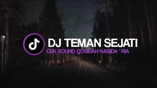 DJ TEMAN SEJATI || CEK SOUND QOSIDAH NASIDA ' RIA FULL BAS !!