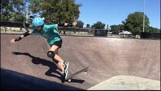 Girl Skateboarding Progression